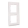 Frame Legrand Etika 672502, double, white