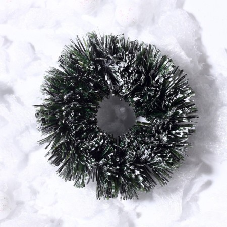 Decor "New Year's Wreath", set of 3 pcs., Size 1 pc. -3 cm, the color is light green-3