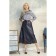 Women's skirt, size 42, blue color