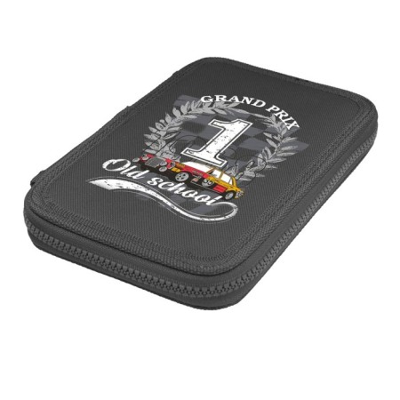 School backpack 40 x 30 x 19 cm, ergonomic back, Bruno visconti 12-002 + pencil case, jeep cross, black-5