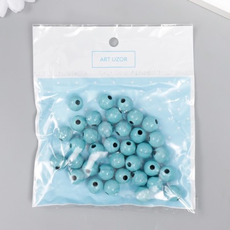 Beads for creativity plastic "imitation of turquoise" d = 1 cm set 20 g-3
