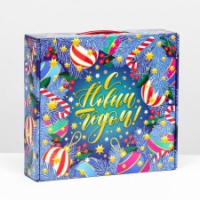 Коробка подарочная складная "Индиго" 26 х 24,5х6 см