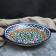 Largan Rishtan ceramics "Flowers", 33 cm, blue