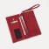 Women's wallet on magnets, red color