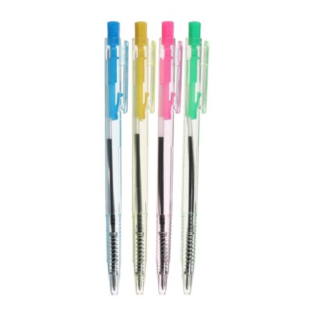 Balloon handle Calligrata, automatic, tinted transparent case, mix