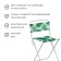 Folding stool, tropical leaves
