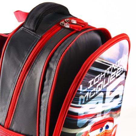 School backpack, 39 cm x 30 cm x 14 cm "lightning", cars-4