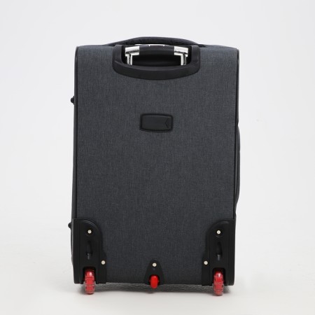 Small suitcase 24 "On the zipper, code castle, with extension, the color is gray-6