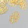 Decorative element gold 2 x 3.2 cm