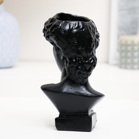 Kashpo - organizer "Bust David" black with gold, 9x17x8.5cm-3