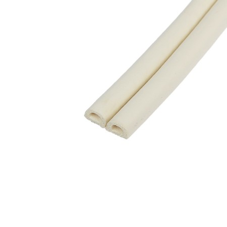 Rubber tundra seal, profile d, size 9x8 mm, white, in packaging 10 m-5