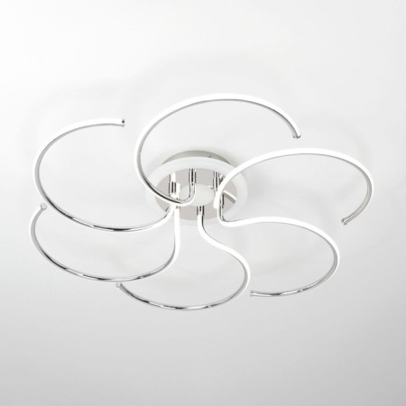 Ceiling chandelier Citilux "Jamini" CL229261E, 64x64x13 cm, 6x12.5W, LED, Gray color gray-2
