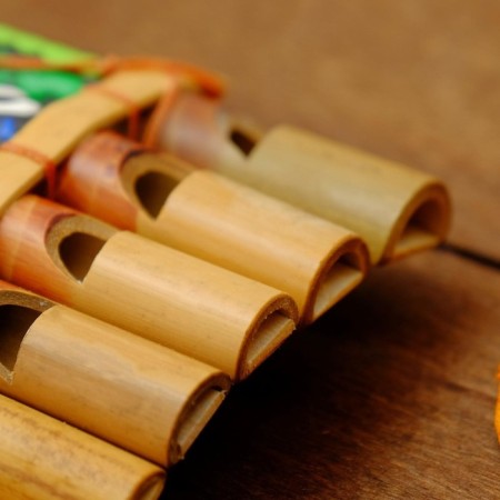 Souvenir musical instrument "Flute Pan" 1.5x15x8.5 cm mix-8