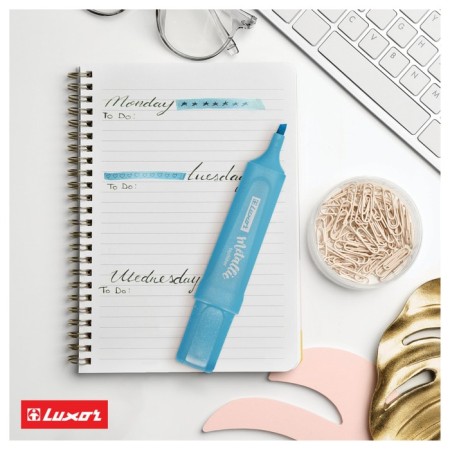 Luxor Textliter Metallic textbook Blue, 1-5mm.-4