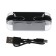 Wireless headphones KM12, TWS, inserts, BT 5.0, 30/200 mAh, transparent, black