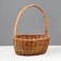 Wicker basket, 26 × 21 × 10/31 cm, vine, corn