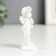 Figure Polystone "Angel with a bouquet of pink roses" mix 6.5x2.5x2.5 cm