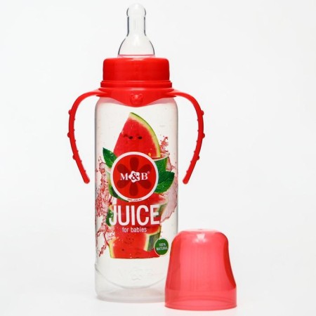A bottle of feeding "watermelon Fresh", classic throat, from 0 months, 250 ml., Cylinder, with handles-1