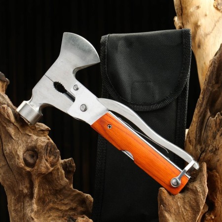 Multitul 8V1 in a case, hilt of a tree (ax, hammer, screwdrivers, knives)-1