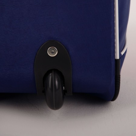 Road bag on wheels, a lightning department, shoes, 3 outer pockets, a long belt, red/blue color-3