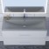 Sink uperwood Foster Quartz 100 cm, quartz, gray matte, concrete