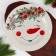 New Year. Ceramic plate "Snowman Ledysh", 20 cm