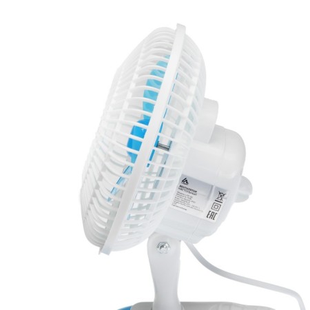 Fan Luazon LOF-04, desktop, 15 watts, 15 cm, 2 modes, plastic, blue and blue-3