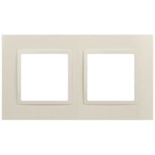 Frame for sockets and switches ERA ELEGANCE 14-5012-02 Classic, 2 posts, ivory