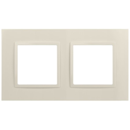 Frame for sockets and switches ERA ELEGANCE 14-5012-02 Classic, 2 posts, ivory