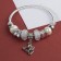 Bracelet with pearls "Margeri" butterfly, silver-white color in silver, d = 6.5 cm