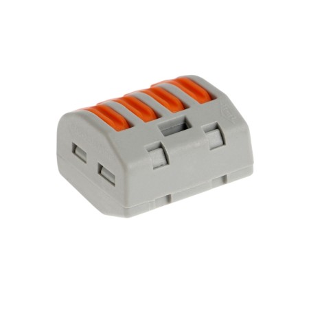 Construction and installation terminal SK-319, 32A, 0.08-2.5 mm2, 4 ed., With a lever, set of 10 pcs-1