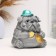 Pigger "Sharpei with coins" 15x10x14cm, gray
