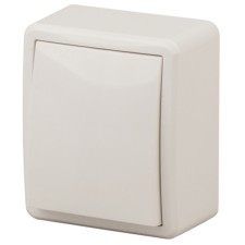 Switch, 10AX 250V, IP20, OU, ERA expert, ivory