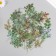 Stickers for creativity PLC PVC "Green leaves" set 40 pcs 9x10.5 cm