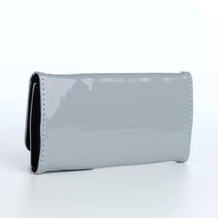 Women's wallet on magnet, gray color-2