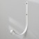 Kashpo Kashpo, forged brackets, 19 cm, metal, white
