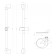 Shower stand Lemark LM8065C, 693 mm with a round soap dish, color chromium