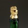 Figure cover for the bottle "Leo" gold, 10x3cm