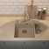 Quartz-quartz kitchen up-up-quartz UPD-06, angular two-section, color 02 beige