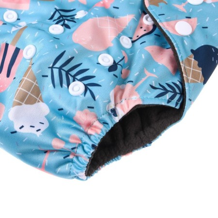 Panties-scammer, reusable, carbon-bamboo fabric, "ice cream", from 0-36 months.-4