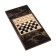 Wooden backgammon large with checkers, board game "Leo and Moon", 60 x 60 cm