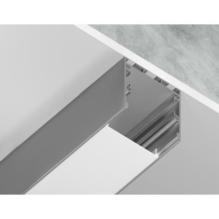 Profile aluminum overhead/suspended ambrella Illumination Profile System, GP2550AL, 2000x35x35 mm, silver color, matte Distractor-3