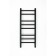 Electric towel Grois Nex GR-112, 300x800 mm, 8 crossbars, lower, black