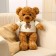 Soft toy "Bear", in a jacket, 50 cm, brown color