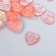 Decor for creativity Plastic "Heart" holography pink set 20 pcs 1.6x1.6 cm