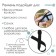 Five -pointed seat belt, universal in stroller/stool for feeding/car seat baby, black color