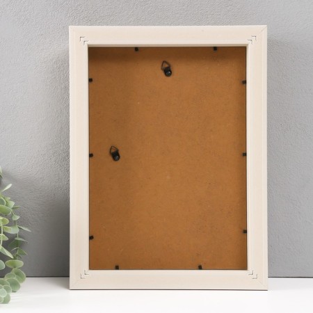 Photo frame plastic A4 "Styliani" beige with gold stroke 4.8x26x34.5 cm-1