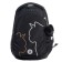 Youth backpack 40 x 29 x 20 cm, Grizzly, ergonomic back, laptop department, black