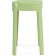 Stool BOVEL Plastic, green 36x36x45 cm