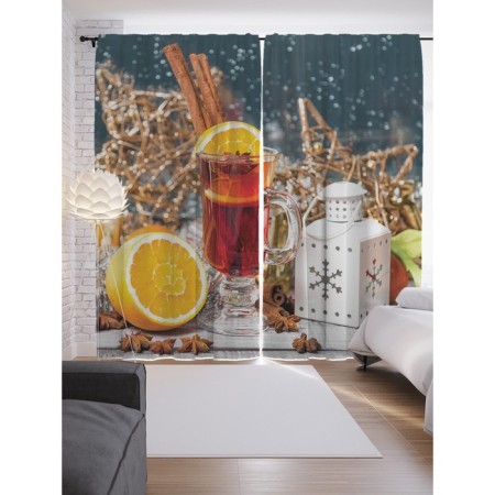 Photostes "The mood to warm up", Saten, size 145x265 cm, 2 pcs